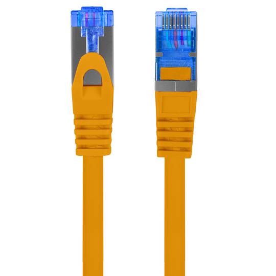 Kabel sieciowy Lanberg kat.6A S/FTP LSZH CCA 20 m pomarańczowy PCF6A-10CC-2000-O