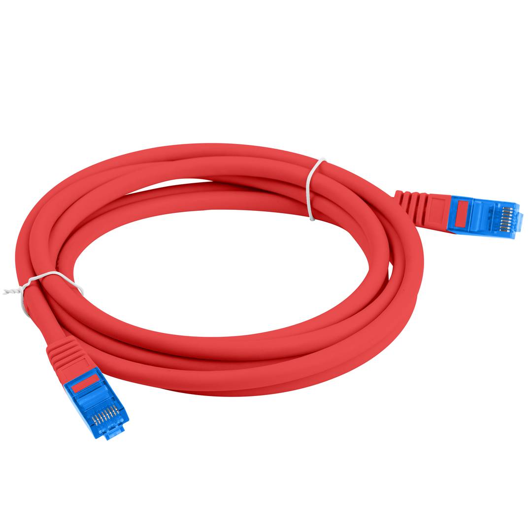 Kat. 6a FTP CCA Ethernet-Netzwerkkabel 0,5 m Rot PCF6A-10CC-0050-R