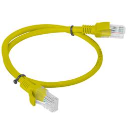 Pak van 10 Lanberg netwerkkabel cat.5E UTP 0,5m gele kleur PCU5-20CC-0050-Y