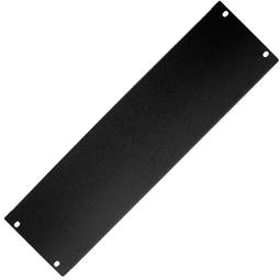 Panel nieprzelotowy 3U do szafy rack 19 "Czarna pokrywa