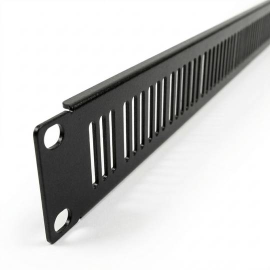 Panneau De Ventilation 1U Pour Rack Serveur 19" - Acier Noir - Grille Aérée - RackMatic