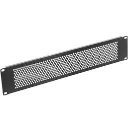 Pannello di ventilazione 2U per armadio rack 19" Copertura in acciaio nero