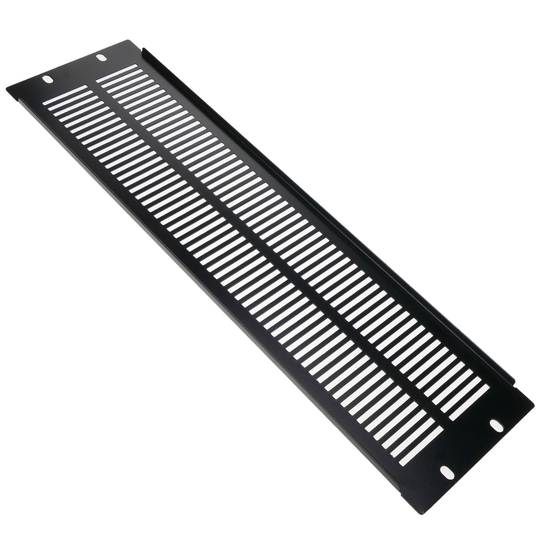 3U-rasterpaneel voor 19-inch rackkast Zwart ventilatiedeksel