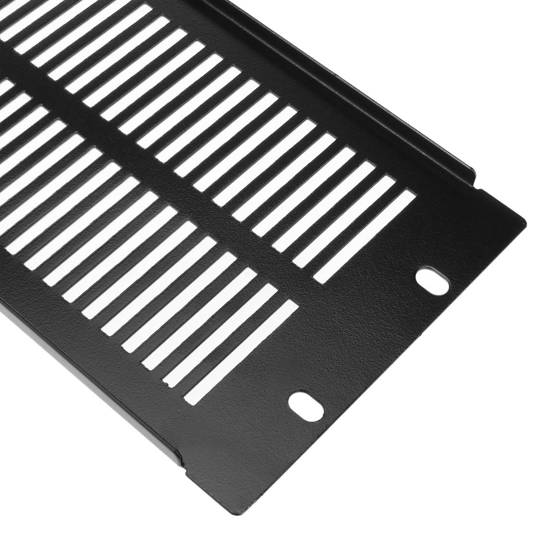 3U-rasterpaneel voor 19-inch rackkast Zwart ventilatiedeksel
