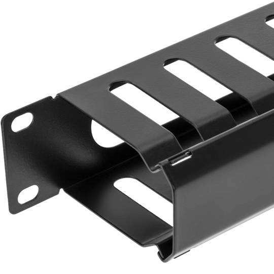 Kabelgeleidingspaneel voor 19-inch 1U-rackkast voor 50 mm kabelbeheer