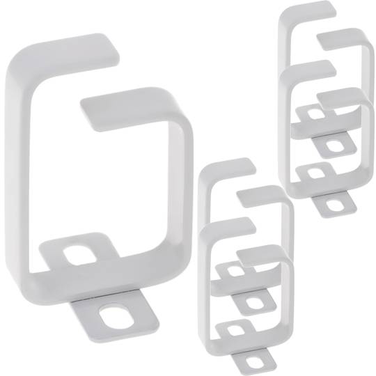 Confezione da 5 anelli passacavi per rack 19 da 45 x 60 Bianco