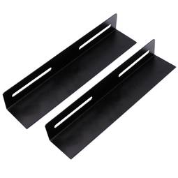 Vaste zijgeleiders voor rackkaststeun 19 zwart 250mm
