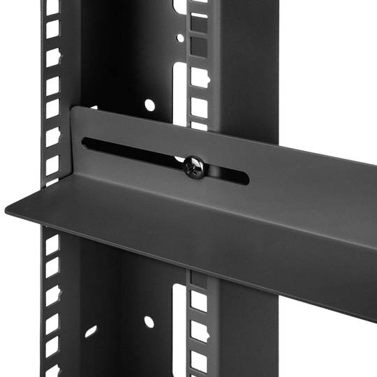 Vaste zijgeleiders voor rackkaststeun 19 zwart 350mm