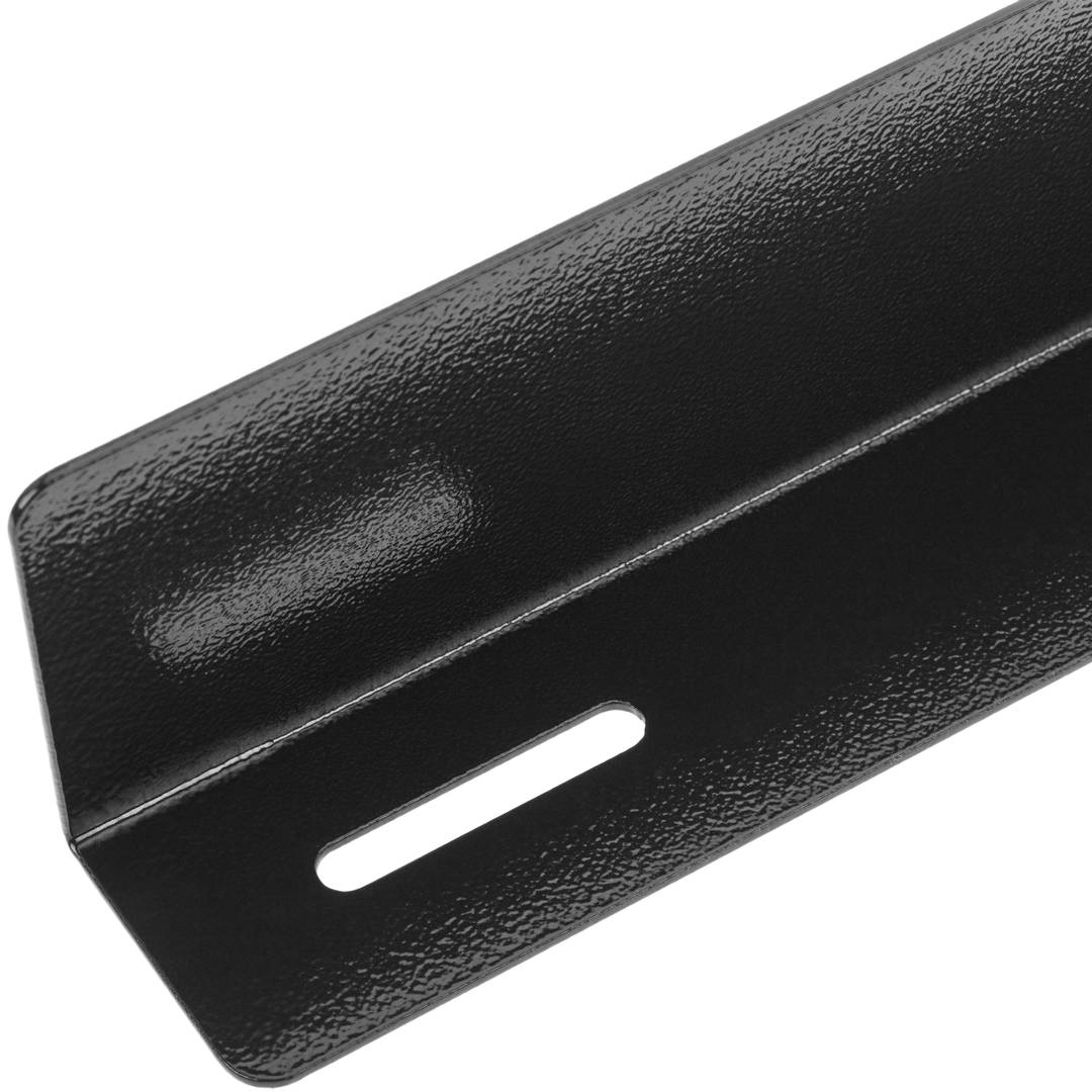 Vaste zijgeleiders voor rackkaststeun 19 zwart 350mm