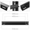 Guies laterals fixes de suport per a armari rack 19 negre 550mm