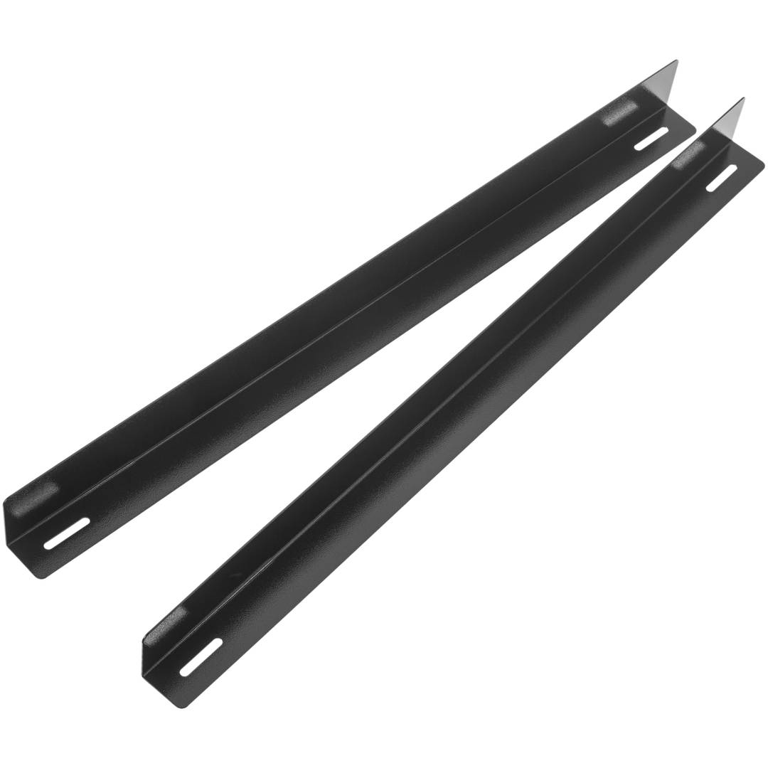 Guias laterais fixas para suporte de rack 19 preto 700mm