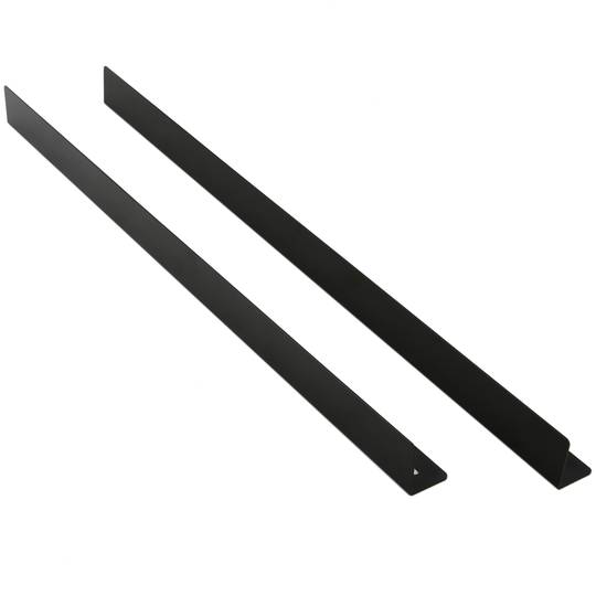 Guide laterali fisse per supporto armadio rack 19 nere 750mm