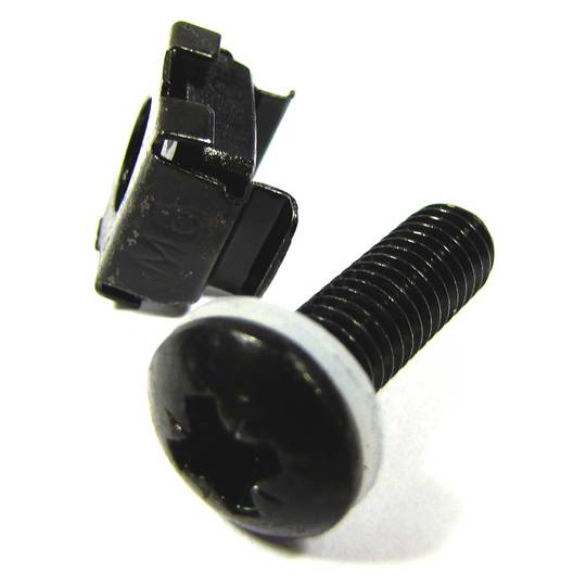 Parafusos M6 para Rack 19 50 pack com gaiola