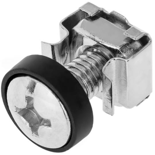 Pacote de 100 parafusos M6 com porca gaiola para gabinete de rack