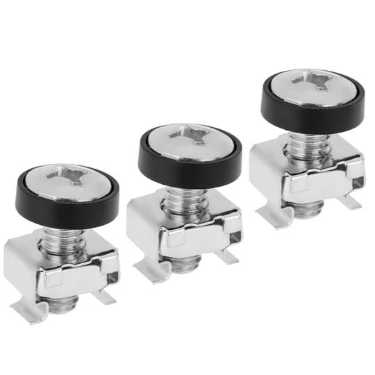 Pacote de 100 parafusos M6 com porca gaiola para gabinete de rack