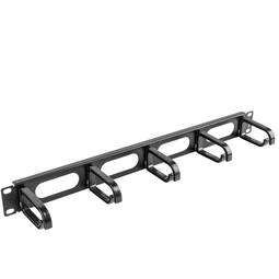Kabeldurchführungsplatte für 19"-Rackschrank mit 5 Ringen 1U Lanberg AK-1205-B