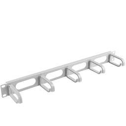Cable gland panel for rack cabinet 19" white with 5 rings 1U Lanberg AK-1205-S