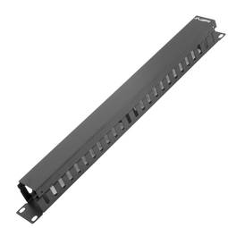Cable guide panel for 19" rack cabinet for 1U cable management Lanberg AK-1201-B