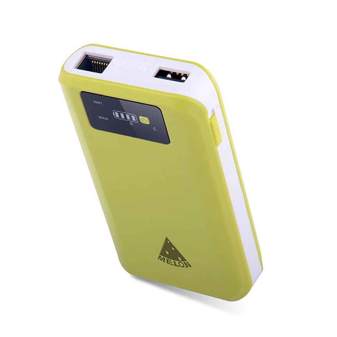 Wireless Router 150 Mbps repeater 7800mAh battery bank and multimedia storage