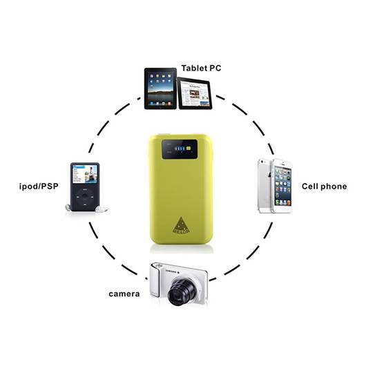 Wireless Router 150 Mbps repeater 7800mAh battery bank and multimedia storage