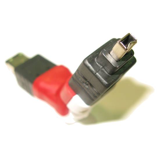 Rotor adaptateur FireWire 400 IEEE 1394 (4 broches-M/6Pin-M)
