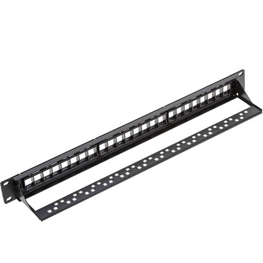 Patch panel rack 19 16-portowy 1U typ 110 do konfigurowalnego keystone