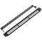 Patch panel rack 19 16-portowy 1U typ 110 do konfigurowalnego keystone