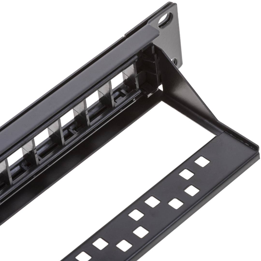 Patch panel rack 19 16-portowy 1U typ 110 do konfigurowalnego keystone