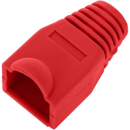 Copertura in gomma per RJ45 rosso - Cablematic