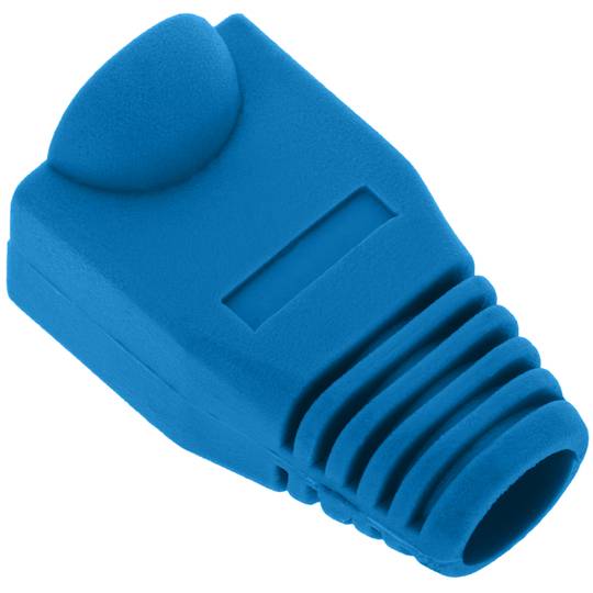 Coberta de goma per connector RJ45 de color blau