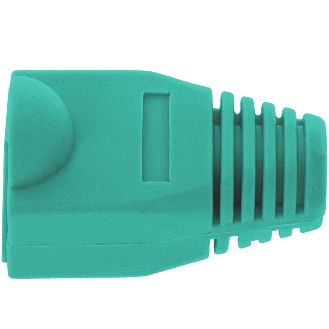 Coberta de goma per connector RJ45 de color verd