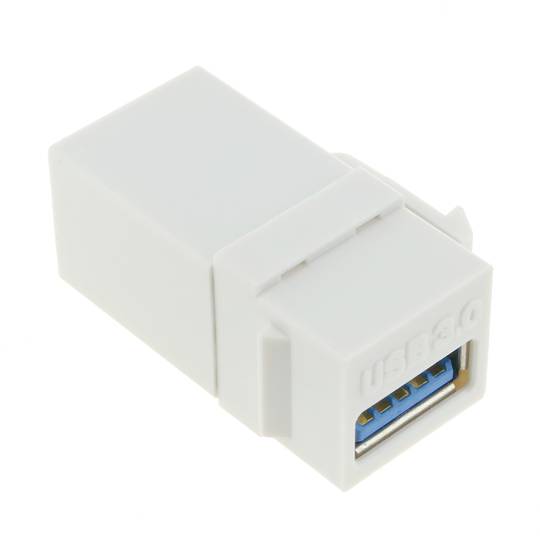 Keystone USB 3.0 A fêmea para A fêmea para Patch Panel quadro 110