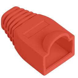 Coberta de goma Lanberg per a connector RJ45 de color vermell Pack de 100uds