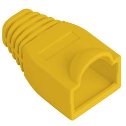 Cache en caoutchouc Lanberg pour connecteur RJ45, jaune Lot de 100 unités