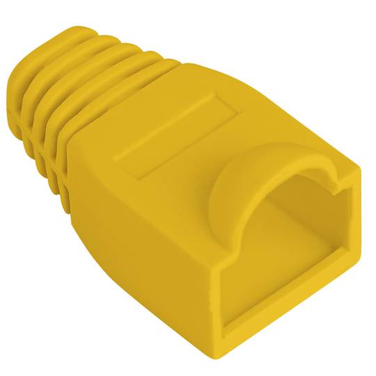 Tampa de borracha Lanberg para conector RJ45, amarelo Embalagem com 100 unidades