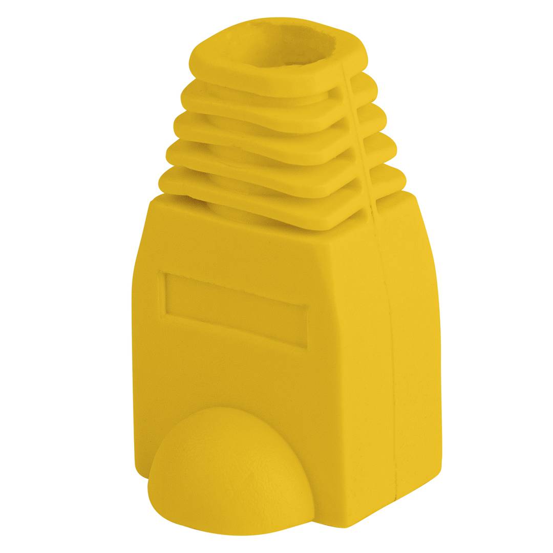 Tampa de borracha Lanberg para conector RJ45, amarelo Embalagem com 100 unidades