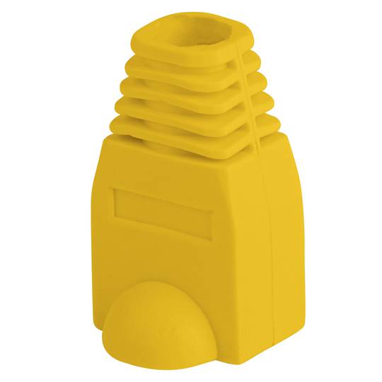 Tampa de borracha Lanberg para conector RJ45, amarelo Embalagem com 100 unidades