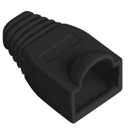 Lanberg Gummiabdeckung für RJ45-Stecker in schwarzer Farbe Packung mit 100 Stück
