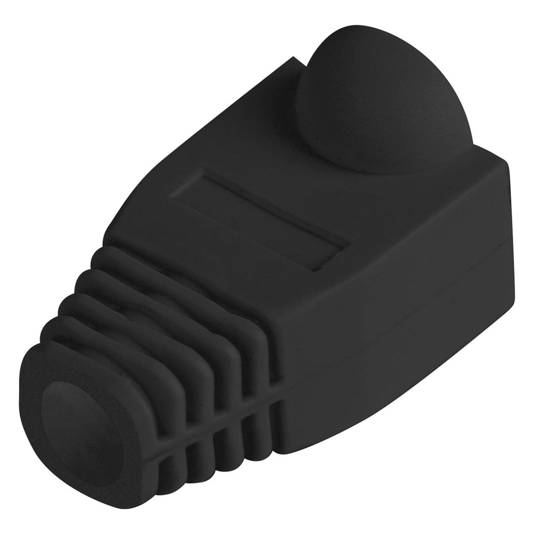 Lanberg rubberen hoes voor RJ45-connector in zwarte kleur Pak van 100 stuks