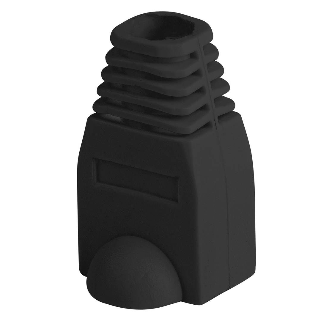 Lanberg rubberen hoes voor RJ45-connector in zwarte kleur Pak van 100 stuks