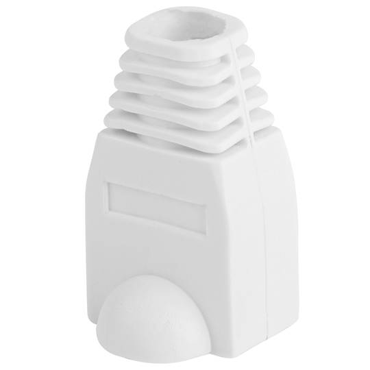 Coberta de goma Lanberg per a connector RJ45 de color blanc Pack de 100uds