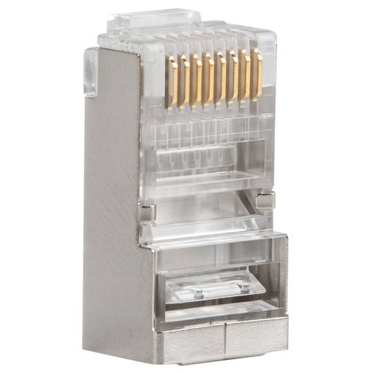 Pack de 100 unidades conector RJ45 Cat 5E FTP 8P8C de Lanberg PLS-5000