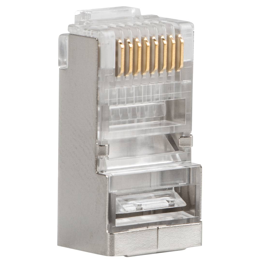 Pacote de 20 unidades Conector RJ45 Cat 5E FTP 8P8C da Lanberg PLS-5020