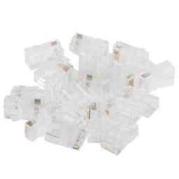 Pack de 100 unitats endoll RJ45 de 8 clavilles cat.5E UTP de 8 pin de Lanberg PLU-5000EZ