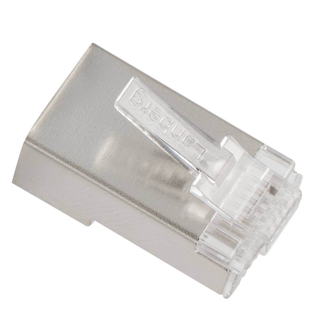 Confezione da 20 unità Spina RJ45 a 8 pin cat.5E FTP Lanberg a 8 pin PLS-5020EZ