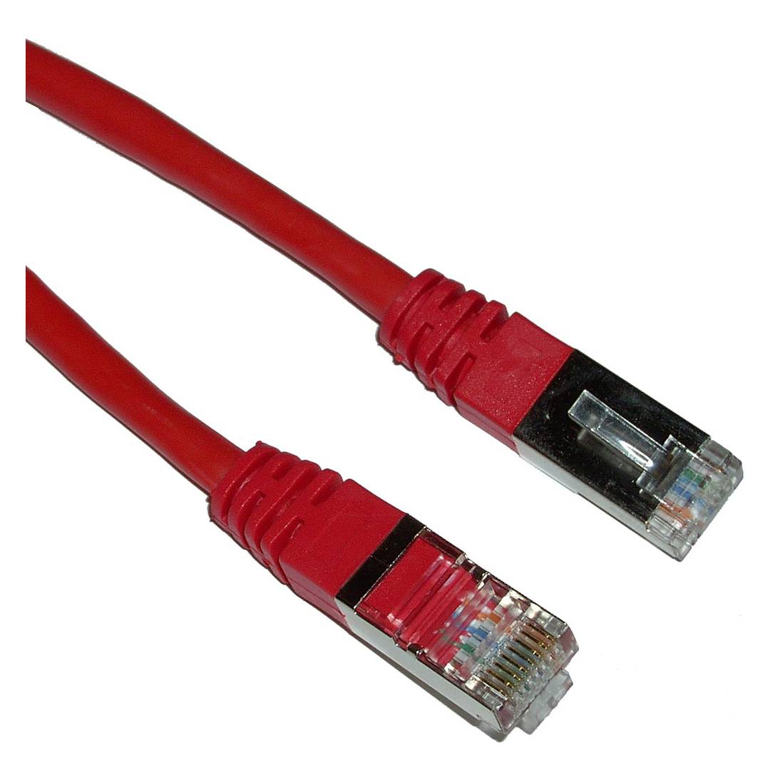 Cable FTP categoría 5e rojo 3m