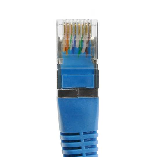 Câble Cat 5e FTP bleu 25cm