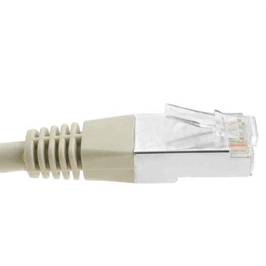 Cavo di rete Ethernet RJ45 FTP categoria 5e grigio 25 cm