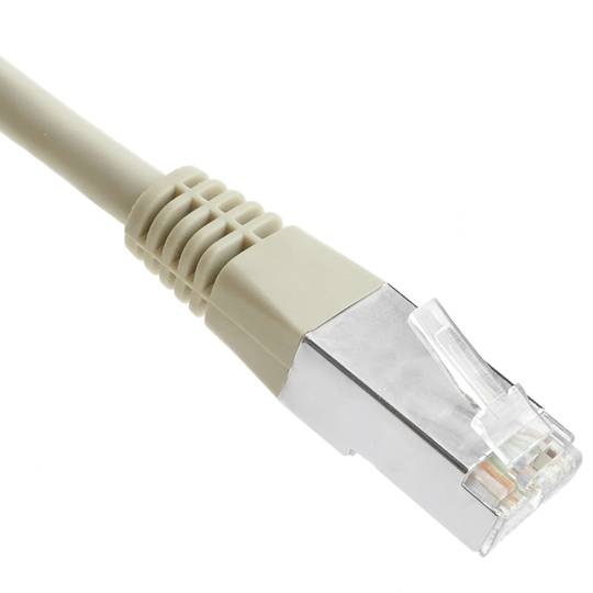 Ethernet netwerkkabel RJ45 FTP categorie 5e grijs 3 m
