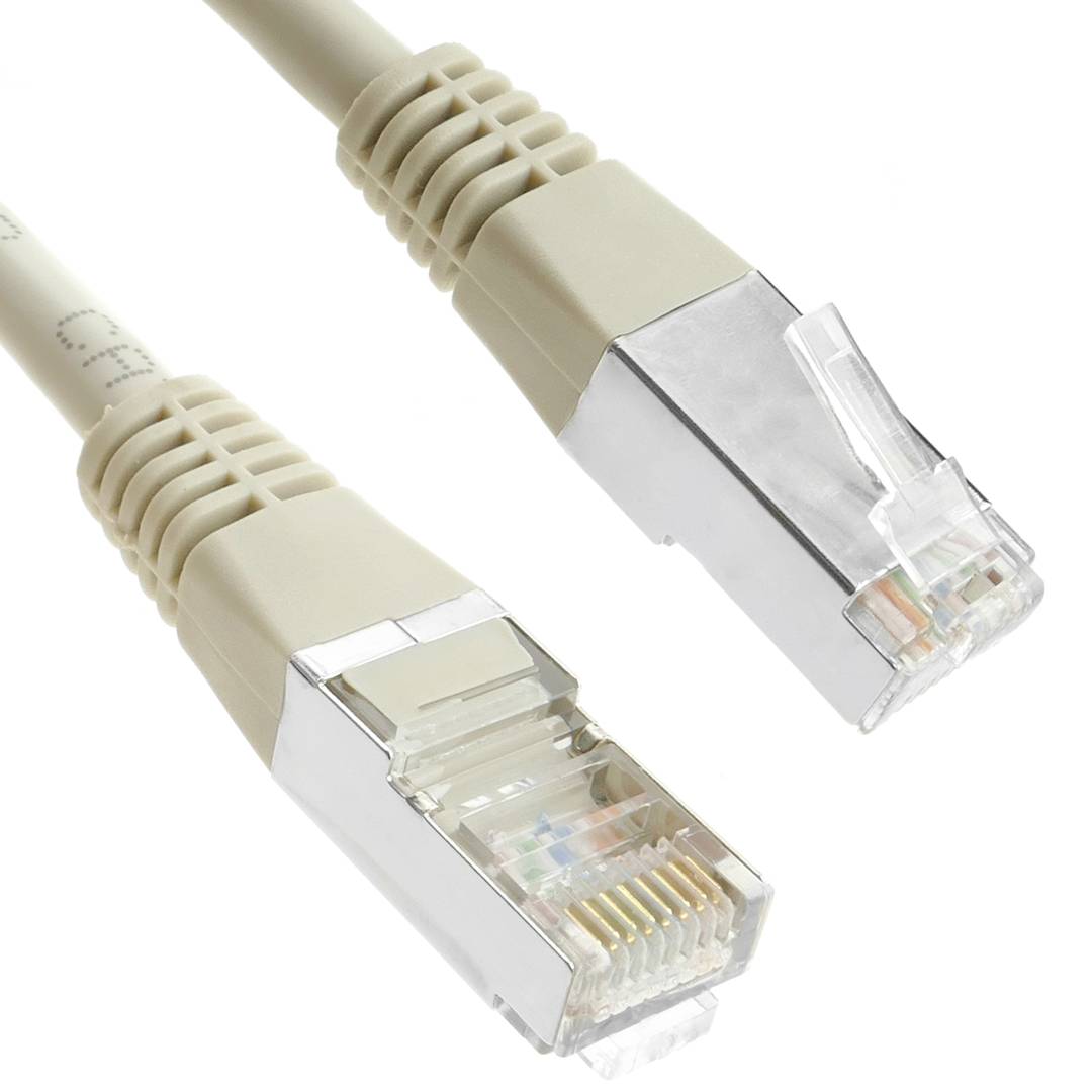 Cable de red ethernet Cat. 5e FTP de 15 m de color gris